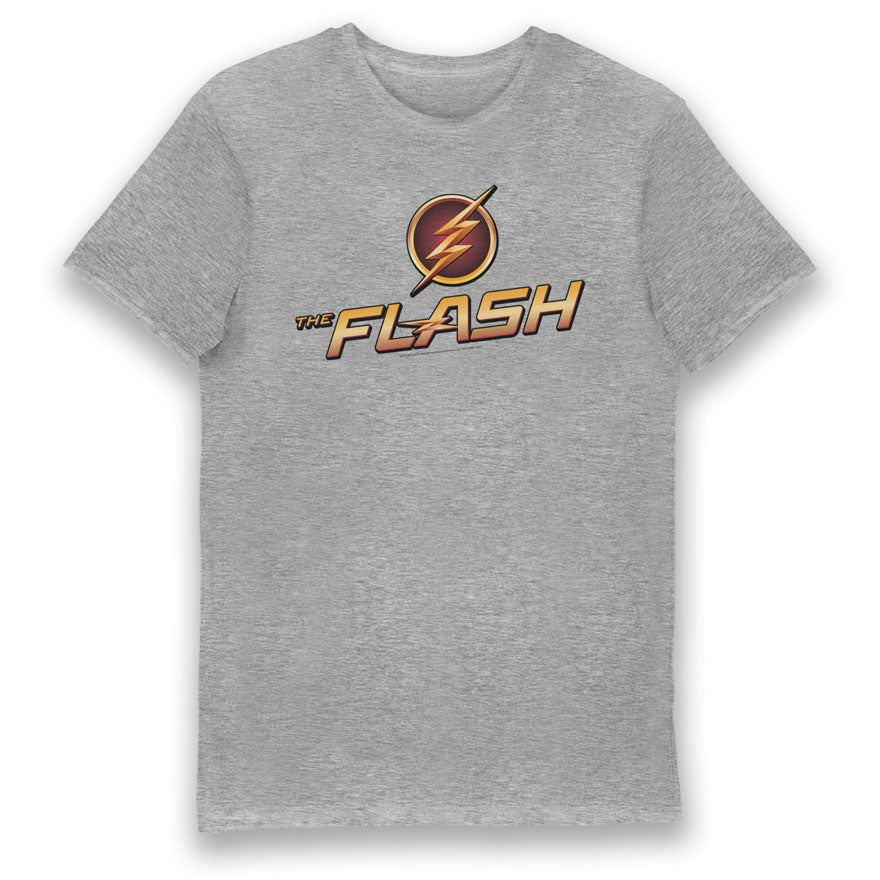 DC Comics The Flash Logo Grey Adults T-Shirt
