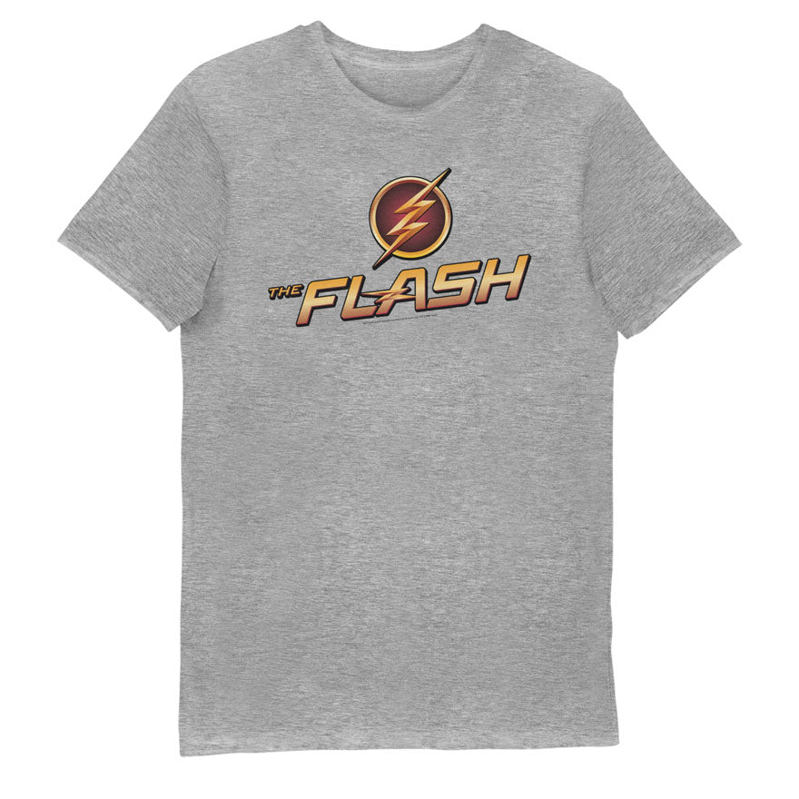 DC Comics The Flash Logo Grey Adults T-Shirt