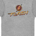 Load image into Gallery viewer, DC Comics The Flash Logo Grey Adults T-Shirt
