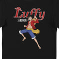Load image into Gallery viewer, One Piece Luffy Black Adults T-Shirt
