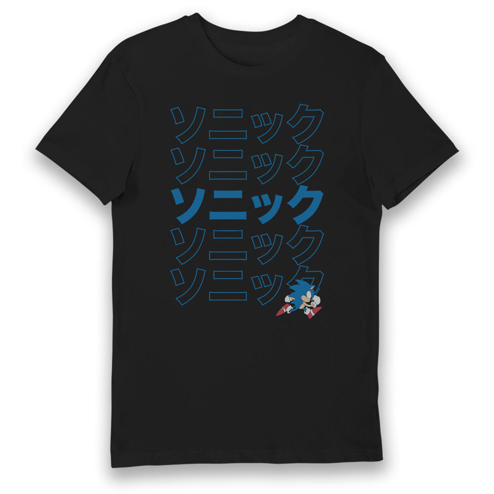 Sonic Kanji Core Logo Adults T-Shirt