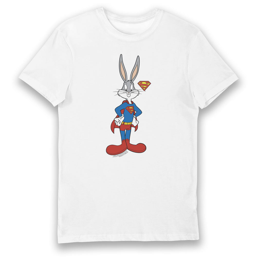Looney Tunes & DC Comics Bugs Bunny Superman Adults T-Shirt