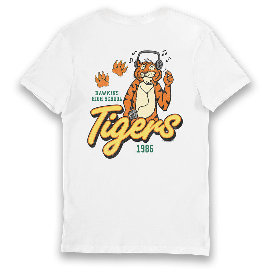 Stranger Things Hawkins High School Tiger Music Adults T-Shirt