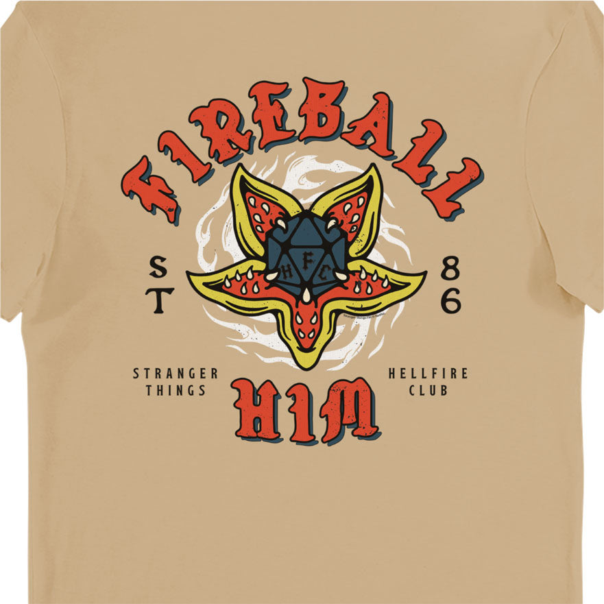 Stranger Things Fireball Him Adults T-Shirt