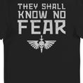 Load image into Gallery viewer, Warhammer 40,000 Space Marines Know No Fear Adults T-Shirt
