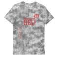 Load image into Gallery viewer, One Piece Red Grey Tie Dye Adults T-Shirt
