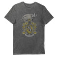Load image into Gallery viewer, Harry Potter Hufflepuff House Crest Grey Vintage Style Adults T-Shirt
