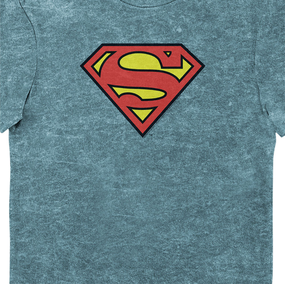 DC Comics Superman Classic Logo Eco Wash Adults T-Shirt
