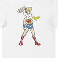 Load image into Gallery viewer, Looney Tunes & DC Comics Lola Bunny Wonder Woman Adults T-Shirt
