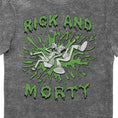 Load image into Gallery viewer, Rick and Morty Slime Grey Eco Wash Adults T-Shirt
