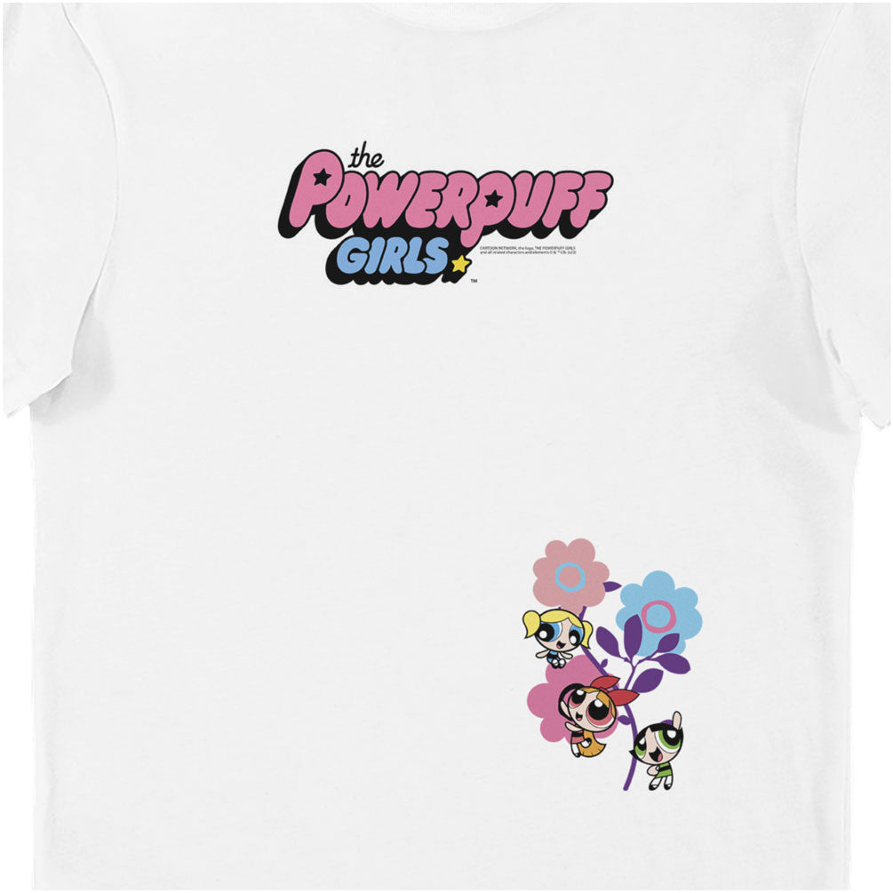 Powerpuff Girls Sugar, Sprice and Everything Nice Flower Adults T-Shirt