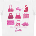 Load image into Gallery viewer, Barbie Doll Sold Separately Shoes and Handbags Ladies Fit T-Shirt
