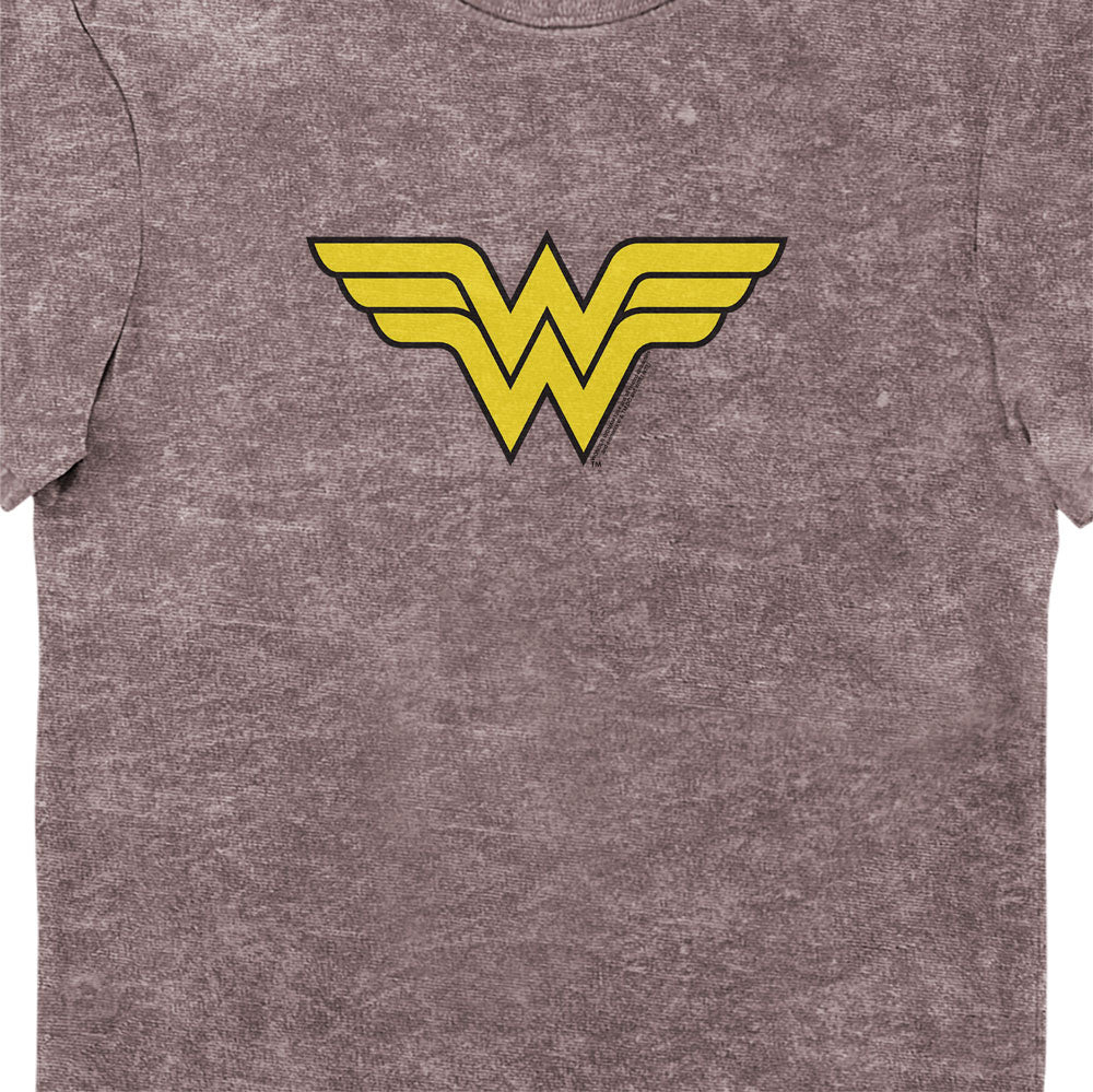 DC Comics Wonder Woman Classic Logo Eco Wash Adults T-Shirt