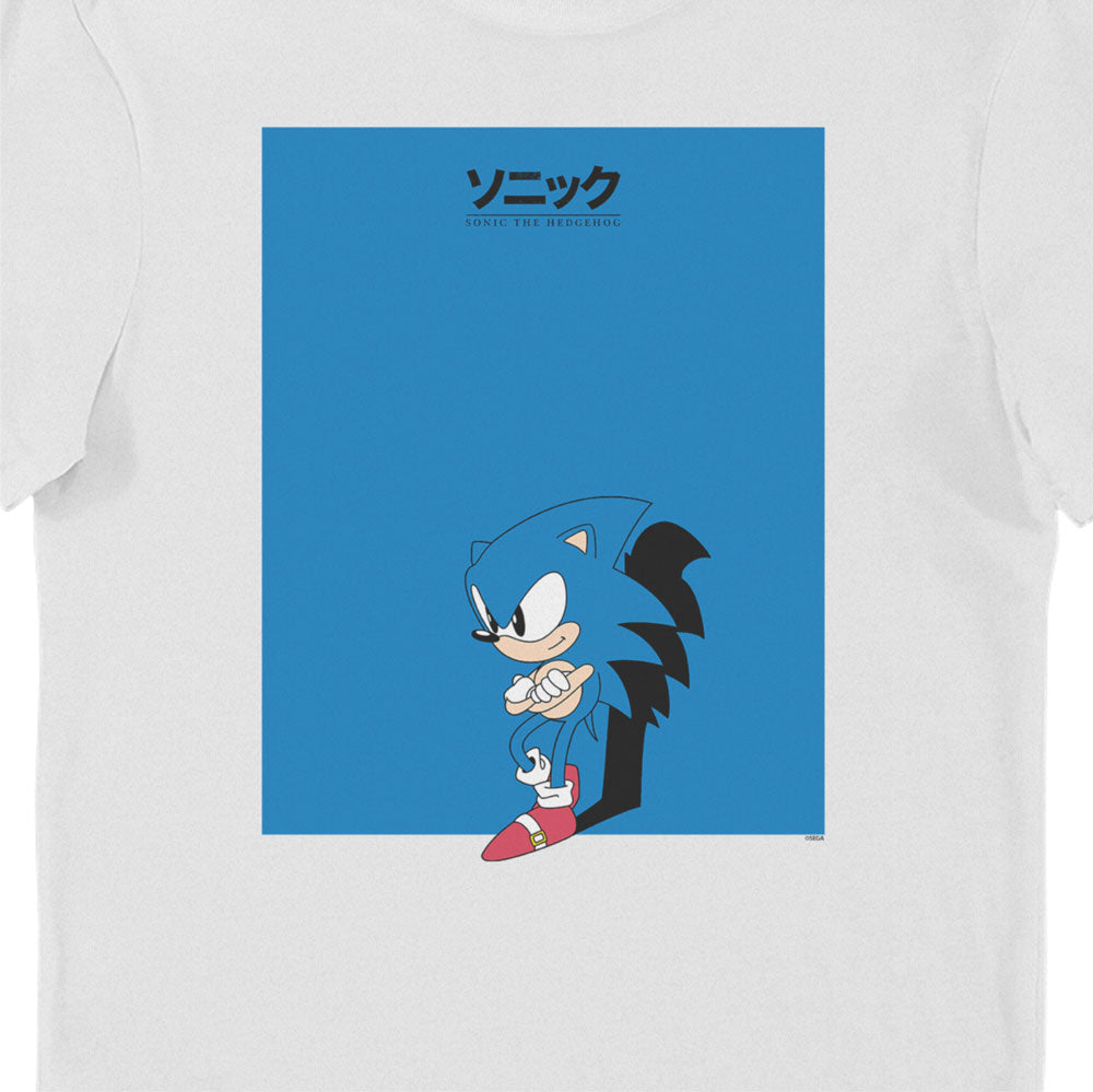 Sonic The Hedgehog Big Blue Square Adults T-Shirt