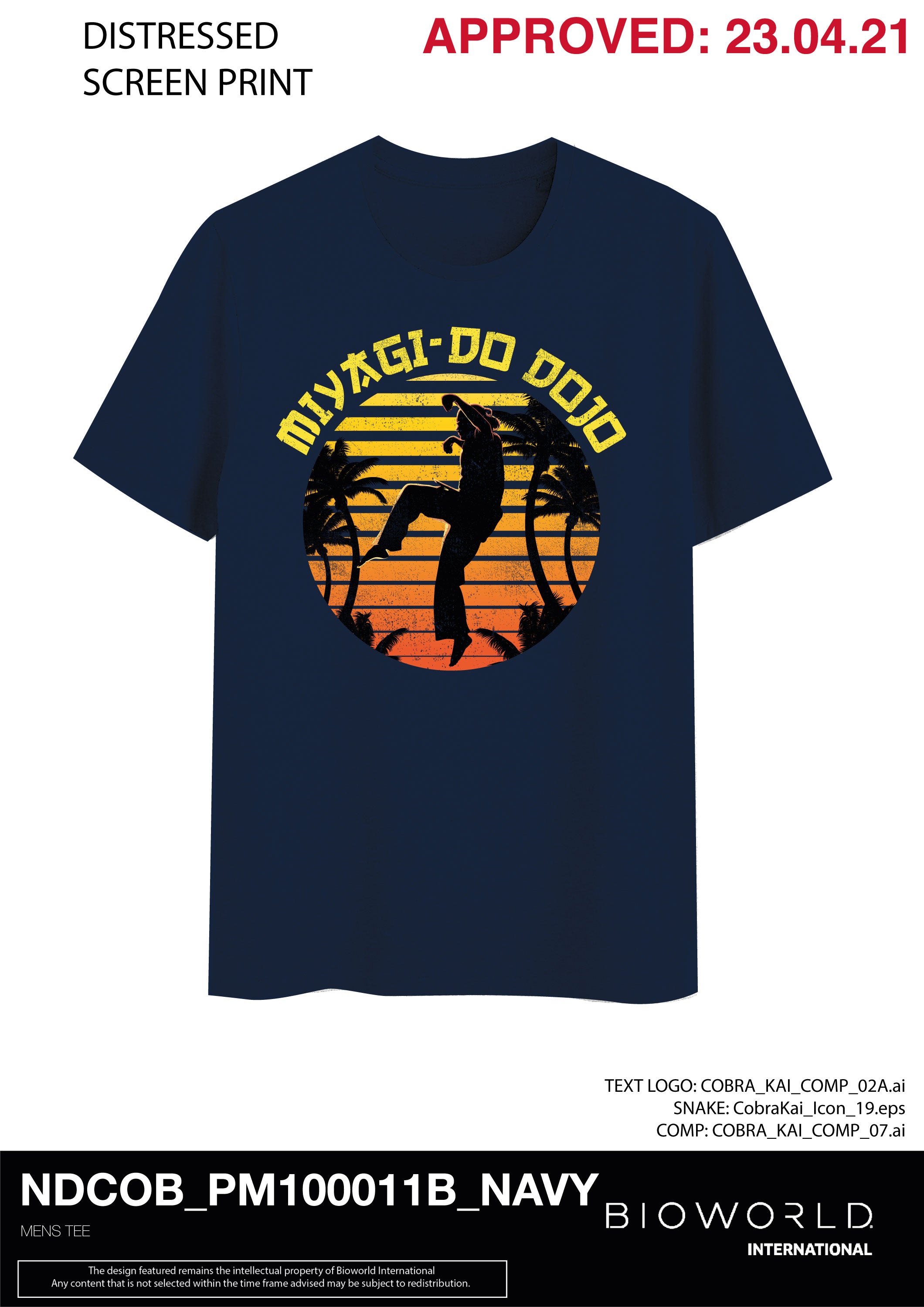 Cobra Kai Miyagi-Do DoJo Navy